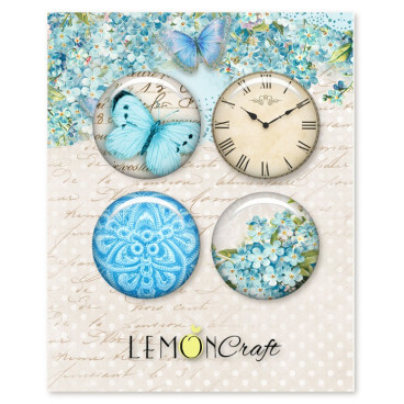 Forget Me Not Buttons / Badges