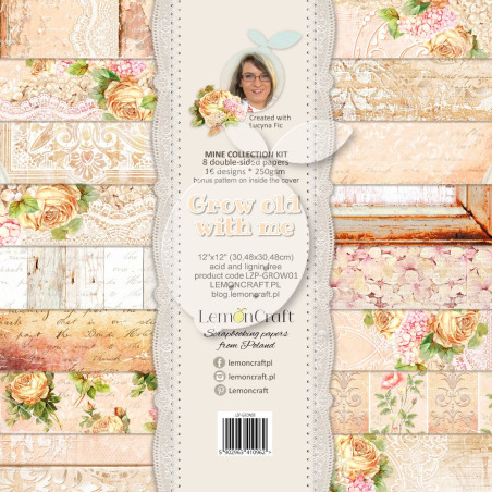 Grow old with me - Set of scrapbooking papers 30x30cm - Lemoncraft