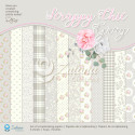 Set of scrapbooking papers 30x30cm - Zulana Creations - Scrappy Chic - Gray