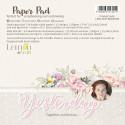 Yesterday - Pad scrapbooking papers 15x15cm - Lemoncraft