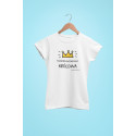 Scrapbookingowa królowa - damska koszulka Lemoncraft z nadrukiem - t-shirt - biała - rozmiar L