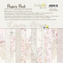 Linen Story - Pad scrapbooking papers 15x15cm - Lemoncraft