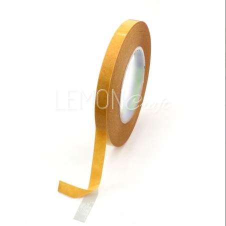 Double-sided adhesive tape, 50 meters, 9mm wide, universal, finger-tearable - LEM-TK04
