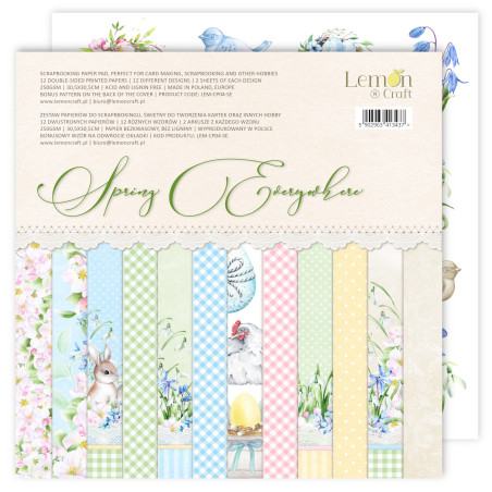 Spring Everywhere - Creative paper pad - Scrapbooking papers 30x30cm - Lemoncraft