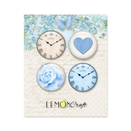 Blue Almonds - Buttons / badge - Lemoncraft