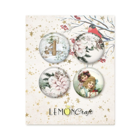 Cozy Christmas - Buttons / badge - Lemoncraft