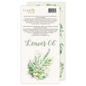 Leaves 06 - papiery scrapbooking - bloczek połówkowy - 15,24x30,5cm - Lemoncraft