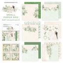 Greenery small paper pad - Pad of scrapbooking papers 20,3x20,3cm - Lemoncraft