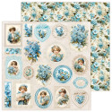 Dear Diary - FORGET-ME-NOT main kit - Set of scrapbooking papers 30x30cm - Lemoncraft