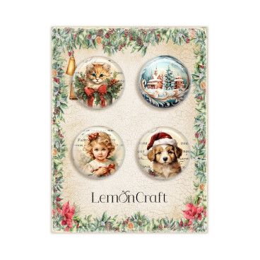 Wonderful Christmas - Buttons / badge - Lemoncraft