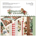Wonderful Christmas small paper pad - Pad of scrapbooking papers 20,3x20,3cm - Lemoncraft